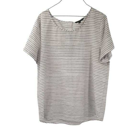 BANANA REPUBLIC Short Sleeve Striped Top Womens Size Extra Large XL - Picture 1 of 4